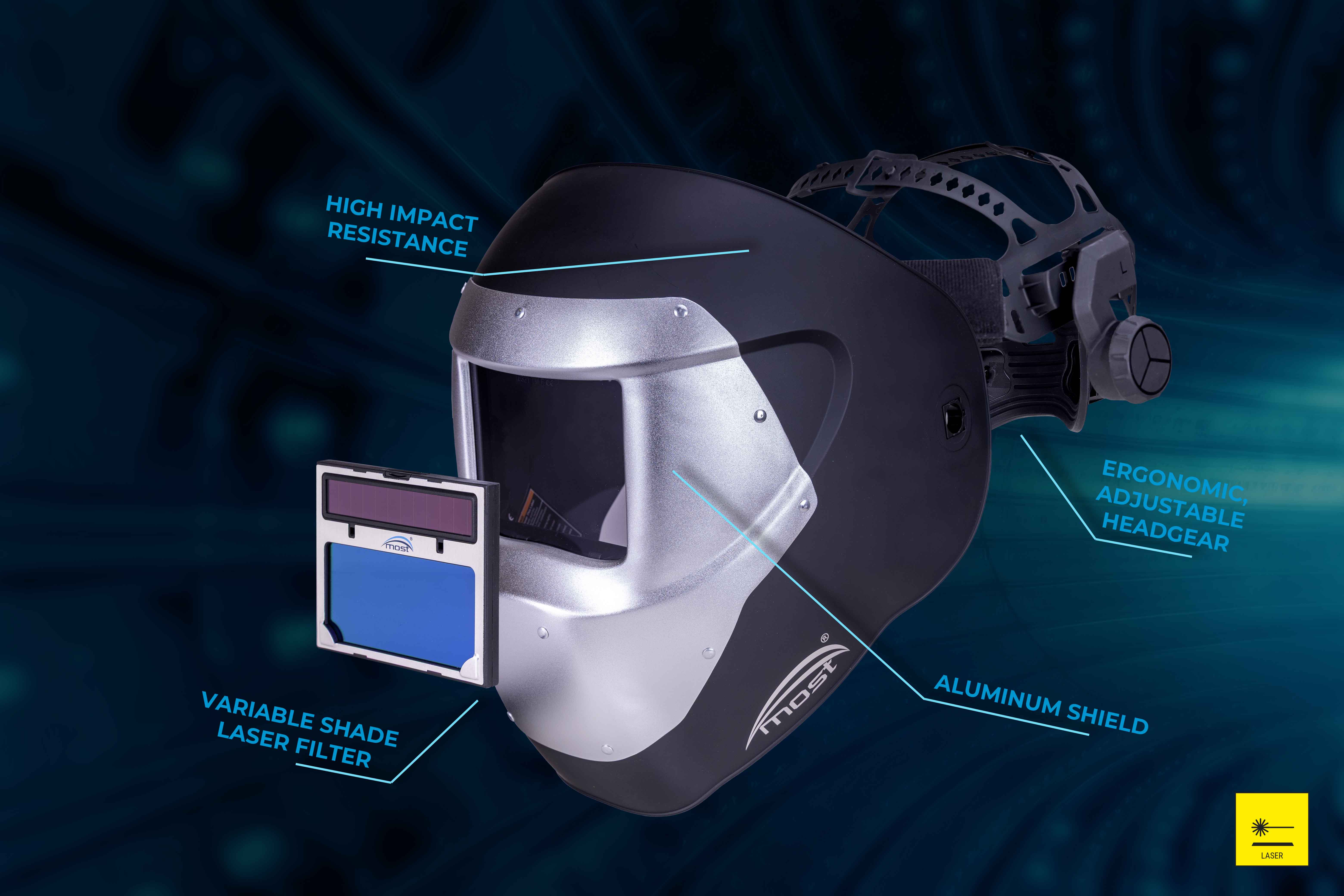 MOST 100LW laser welding helmet